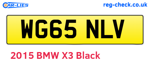 WG65NLV are the vehicle registration plates.