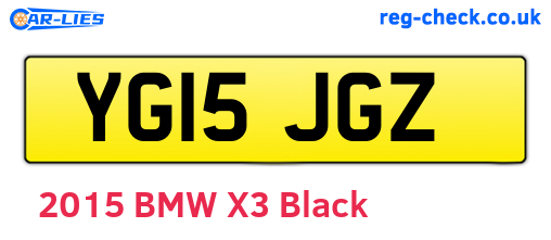 YG15JGZ are the vehicle registration plates.