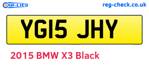 YG15JHY are the vehicle registration plates.