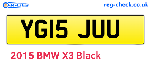 YG15JUU are the vehicle registration plates.