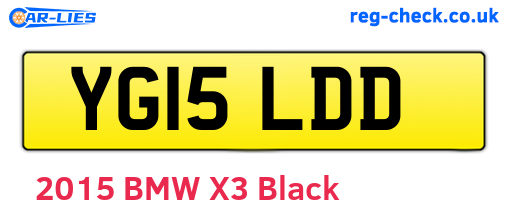 YG15LDD are the vehicle registration plates.