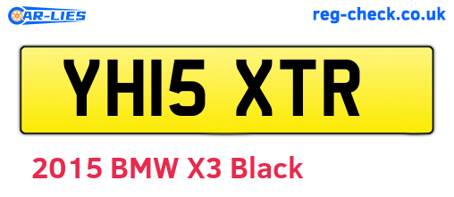 YH15XTR are the vehicle registration plates.