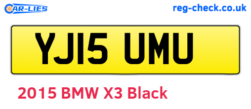YJ15UMU are the vehicle registration plates.