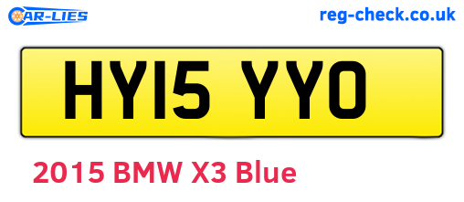 HY15YYO are the vehicle registration plates.