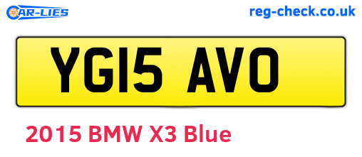 YG15AVO are the vehicle registration plates.