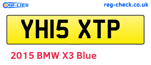 YH15XTP are the vehicle registration plates.