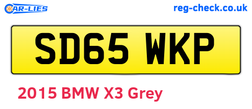 SD65WKP are the vehicle registration plates.