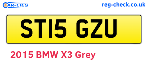 ST15GZU are the vehicle registration plates.