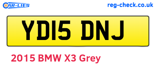 YD15DNJ are the vehicle registration plates.