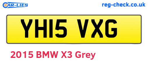 YH15VXG are the vehicle registration plates.
