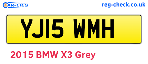YJ15WMH are the vehicle registration plates.