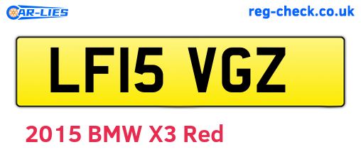 LF15VGZ are the vehicle registration plates.