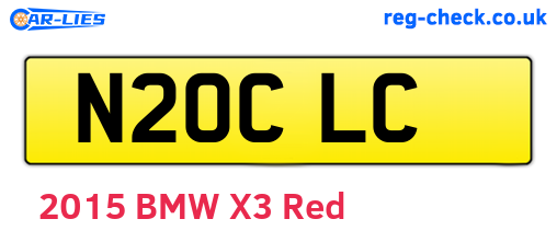 N20CLC are the vehicle registration plates.
