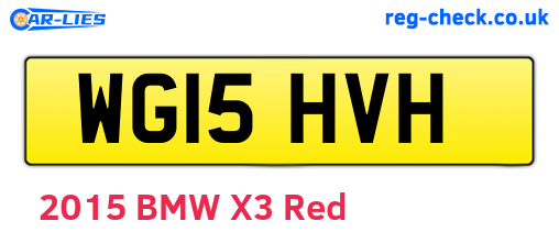 WG15HVH are the vehicle registration plates.