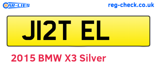 J12TEL are the vehicle registration plates.