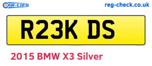 R23KDS are the vehicle registration plates.