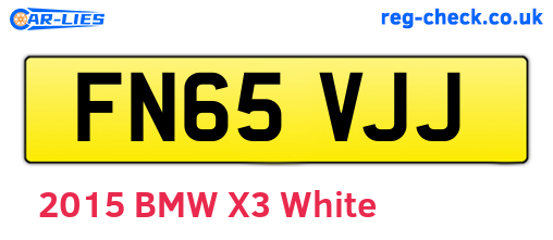 FN65VJJ are the vehicle registration plates.
