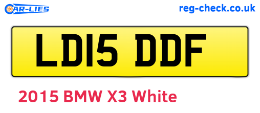 LD15DDF are the vehicle registration plates.