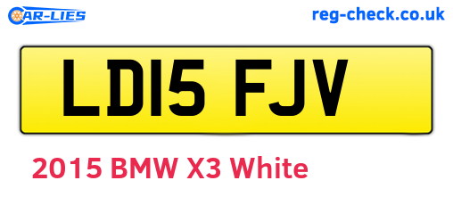 LD15FJV are the vehicle registration plates.