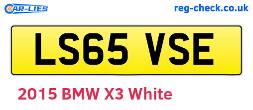 LS65VSE are the vehicle registration plates.
