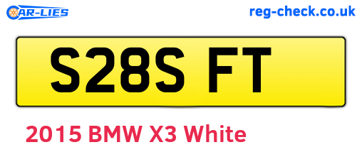 S28SFT are the vehicle registration plates.