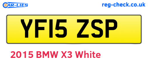YF15ZSP are the vehicle registration plates.