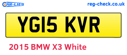 YG15KVR are the vehicle registration plates.