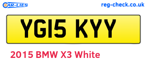 YG15KYY are the vehicle registration plates.