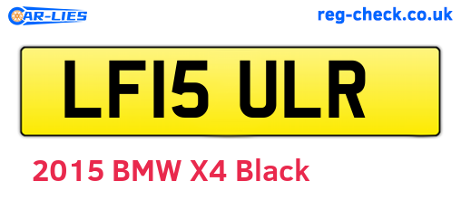 LF15ULR are the vehicle registration plates.
