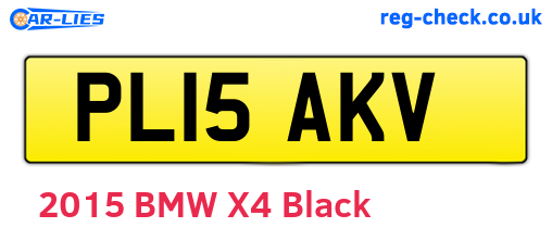 PL15AKV are the vehicle registration plates.