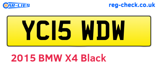 YC15WDW are the vehicle registration plates.