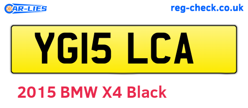 YG15LCA are the vehicle registration plates.