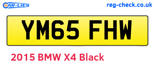 YM65FHW are the vehicle registration plates.