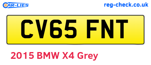 CV65FNT are the vehicle registration plates.