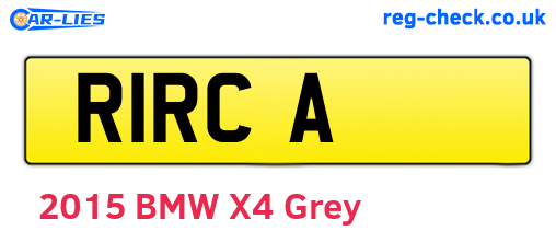 R1RCA are the vehicle registration plates.