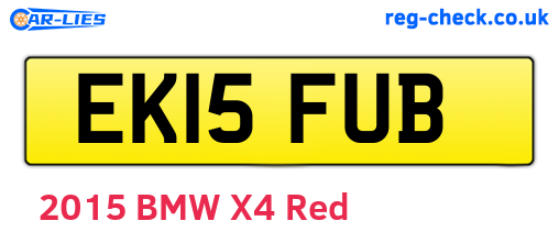 EK15FUB are the vehicle registration plates.