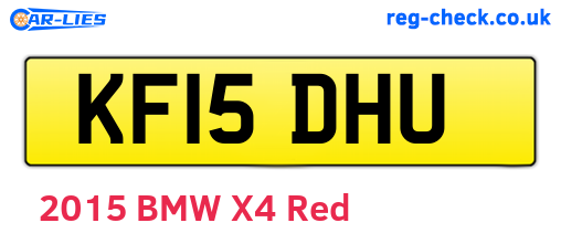 KF15DHU are the vehicle registration plates.