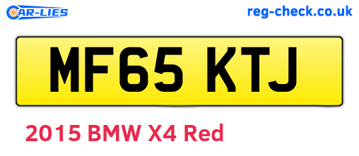 MF65KTJ are the vehicle registration plates.