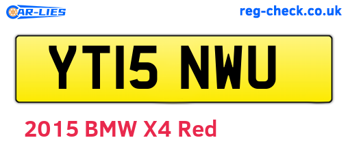 YT15NWU are the vehicle registration plates.