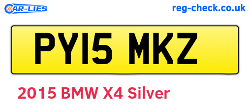 PY15MKZ are the vehicle registration plates.