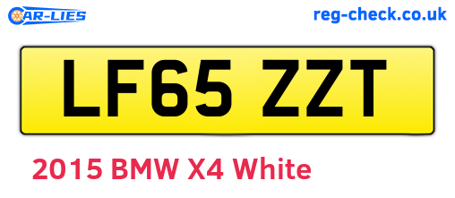 LF65ZZT are the vehicle registration plates.