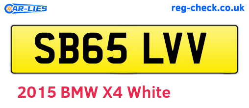 SB65LVV are the vehicle registration plates.