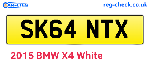 SK64NTX are the vehicle registration plates.