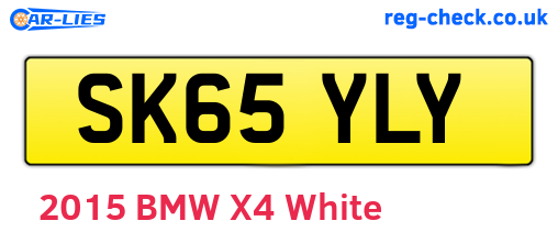 SK65YLY are the vehicle registration plates.