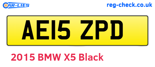 AE15ZPD are the vehicle registration plates.