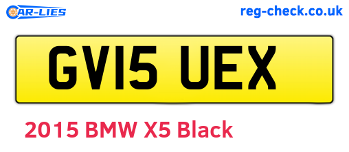 GV15UEX are the vehicle registration plates.