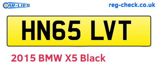 HN65LVT are the vehicle registration plates.
