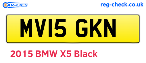 MV15GKN are the vehicle registration plates.