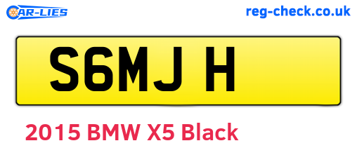 S6MJH are the vehicle registration plates.