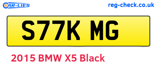 S77KMG are the vehicle registration plates.